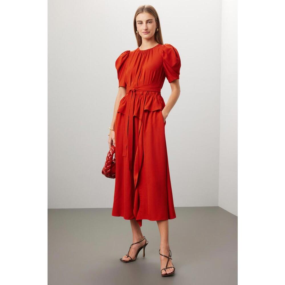 Ulla Johnson Red Marion Dress Size 8